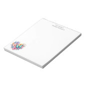 Bloc-note Fleurs de marguerite avec un beau papillon (Tourné)