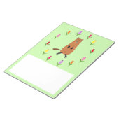 Bloc-note Fleurs de marmotte et de tulipe mignonnes (Incliné)