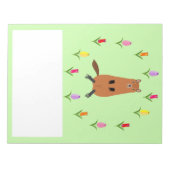 Bloc-note Fleurs de marmotte et de tulipe mignonnes (Devant)