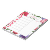 Bloc-note Fleurs de pays élégantes Nom personnalisé (Tourné)