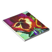 Bloc-note Fleurs de pensée aquarelle art original (Incliné)