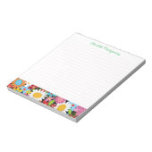 Bloc-note Fleurs de printemps Whimsical colorées Jardin Fleu (Tourné)