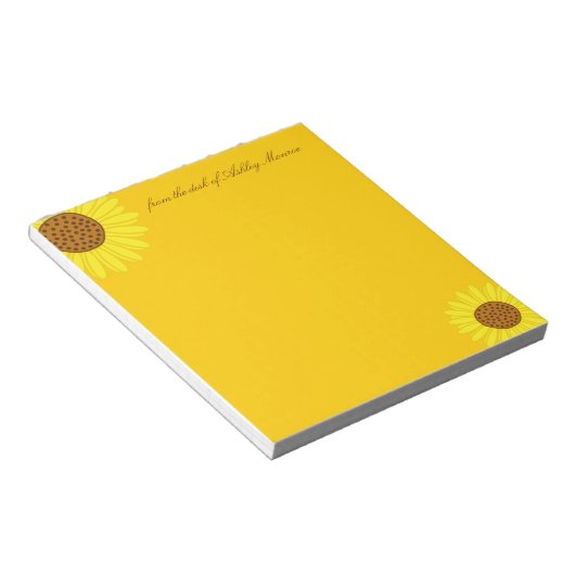 Bloc-note Fleurs de soleil (Incliné)