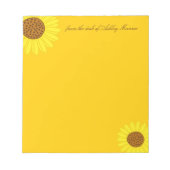 Bloc-note Fleurs de soleil (Devant)