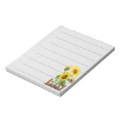 Bloc-note Fleurs de soleil : (Tourné)