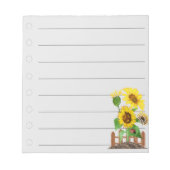 Bloc-note Fleurs de soleil : (Devant)