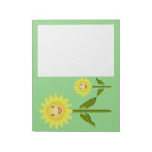 Bloc-note Fleurs de soleil de la fête des mères (Tourné)