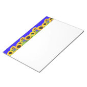 Bloc-note Fleurs de soleil - drapeau ukrainien Paix Liberté (Incliné)