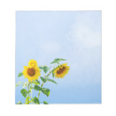 Bloc-note Fleurs de soleil sous le ciel bleu (Devant)