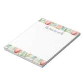 Bloc-note Fleurs de tulipe rouge de la Pêche (Tourné)