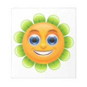 BLOC-NOTE FLEURS DE VISAGE SOURIS (Devant)