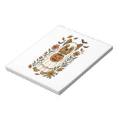 Bloc-note Fleurs de Yorkshire Terrier Halloween Halloween (Tourné)