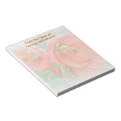 Bloc-note Fleurs d'Hibiscus Orange (Incliné)