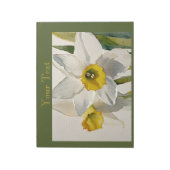 Bloc-note Fleurs d'Iris aquarelle modernes (Tourné)