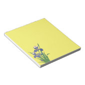 Bloc-note Fleurs d'iris de jardin de printemps florales vint (Incliné)