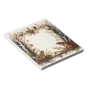 Bloc-note Fleurs et grenouilles 2