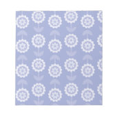 Bloc-note Fleurs florales violettes d'art motif Abstrait (Devant)