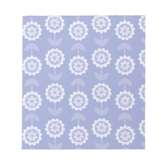 Bloc-note Fleurs florales violettes d'art motif Abstrait (Devant)