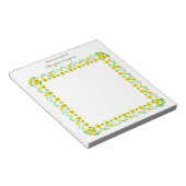 Bloc-note Fleurs Jaunes customisées du bureau de (Incliné)