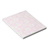 Bloc-note Fleurs marguerites blanches Classy Design botaniqu (Incliné)