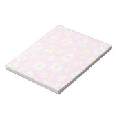 Bloc-note Fleurs marguerites blanches Classy Design botaniqu (Tourné)