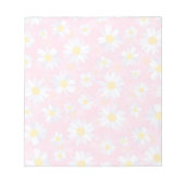 Bloc-note Fleurs marguerites blanches Classy Design botaniqu (Devant)