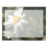 Bloc-note Fleurs marguerites blanches sauvages (Devant)