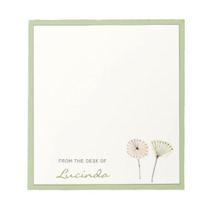 Bloc-note Fleurs modernes minimalistes du milieu du siècle