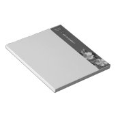 Bloc-note Fleurs monochromatiques grises Florales Personnali (Incliné)
