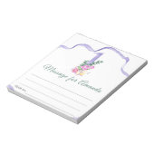 Bloc-note Fleurs numéro message capsule temporelle d'anniver (Tourné)