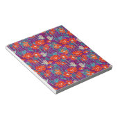 Bloc-note Fleurs orange sur coussin pourpre (Incliné)