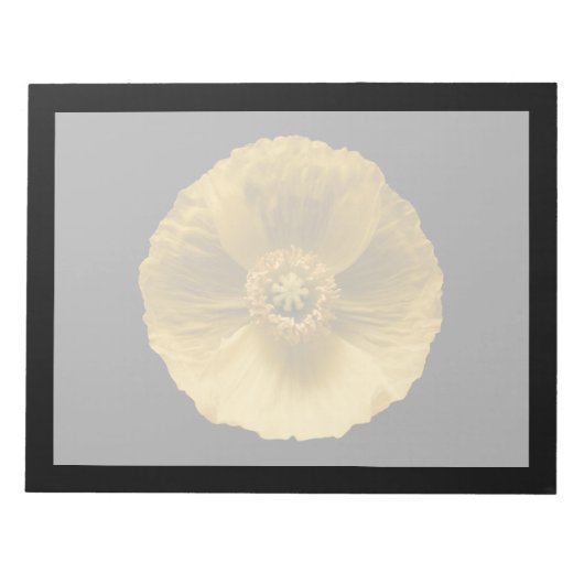 Bloc-note Fleurs | Pavot jaune (Devant)