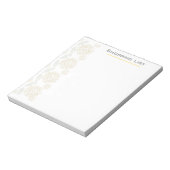 Bloc-note Fleurs personnalisables et élégantes (Tourné)