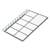 Bloc-note Fleurs Planificateur de bureau hebdomadaire (Incliné)