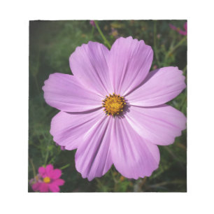 Bloc-note fleurs rose vif