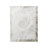 Bloc-note Fleurs | Roses blanches (Tourné)