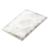 Bloc-note Fleurs | Roses blanches (Incliné)