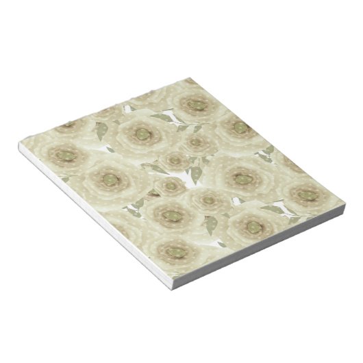 Bloc-note Fleurs roses imprimés floraux abstraits couleurs b (Incliné)