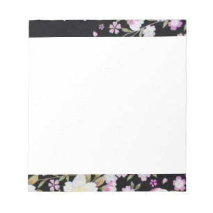 Bloc-note Fleurs roses tombantes en cascade