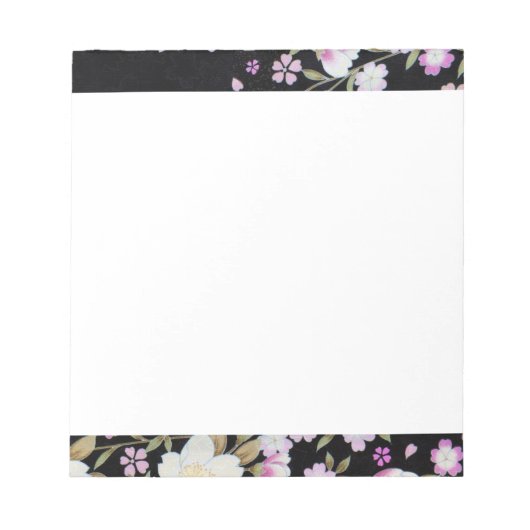 Bloc-note Fleurs roses tombantes en cascade (Devant)