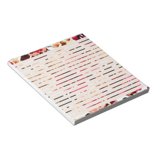 Bloc-note Fleurs rouges