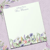 Bloc-note Fleurs sauvages aquarelle, Note de l'enseignant.