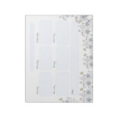 Bloc-note Fleurs sauvages avec papillon (Tourné)