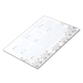 Bloc-note Fleurs sauvages avec papillon (Incliné)
