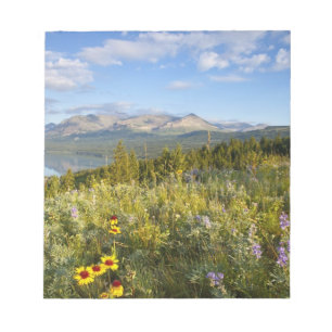 Bloc-note Fleurs sauvages de la prairie et lac Lower Two Med