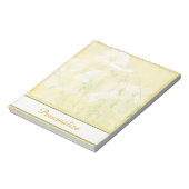 Bloc-note Fleurs sauvages jaunes personnalisés (Tourné)