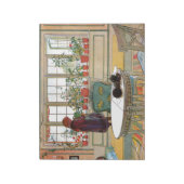 Bloc-note Fleurs sur le rebord de la fenêtre par Carl Larsso (Tourné)