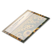 Bloc-note Fleurs | Terrain de tournesol (Incliné)