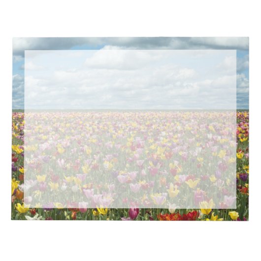 Bloc-note Fleurs | Tulipes Willamette Valley Oregon (Devant)