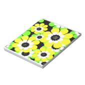 Bloc-note Fleurs vert jaune (Tourné)
